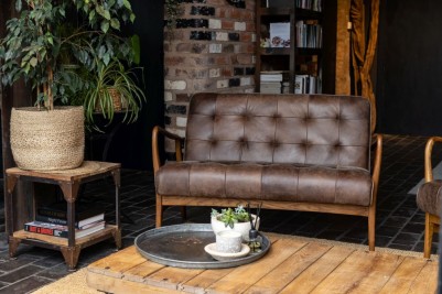Hickory Brown Sofa and Armchair